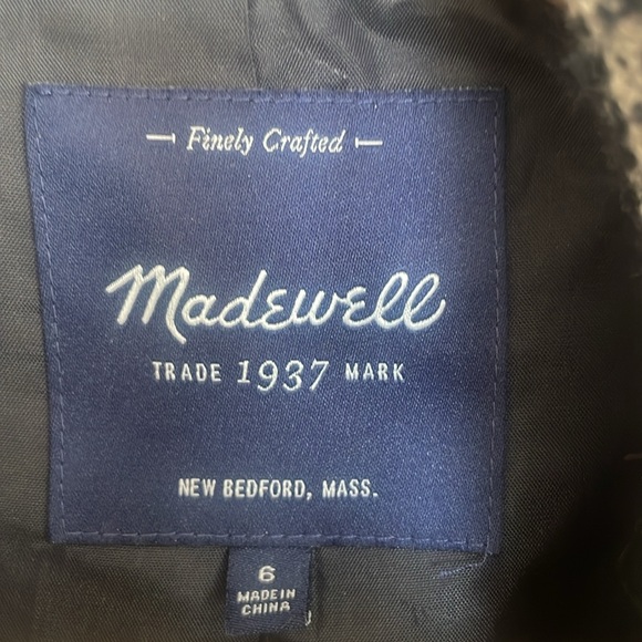 Madewell city coat- speckled - Picture 4 of 11